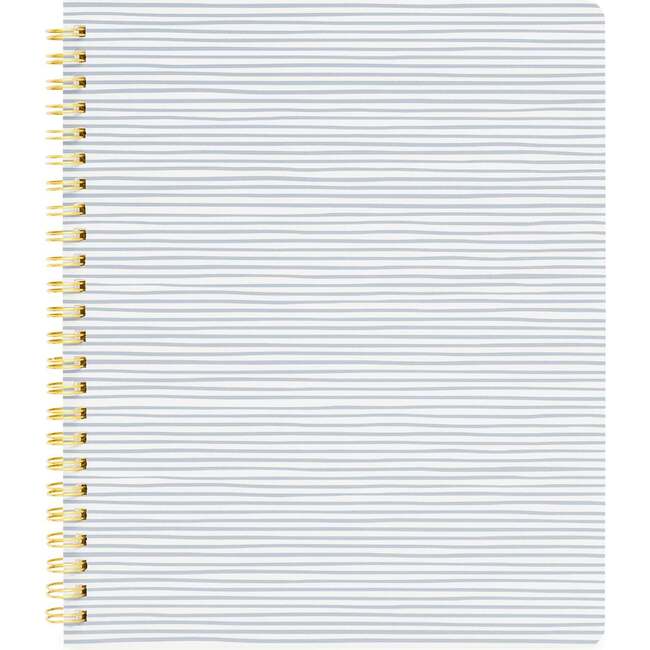 Spiral Notebook, Blue Painted Stripe