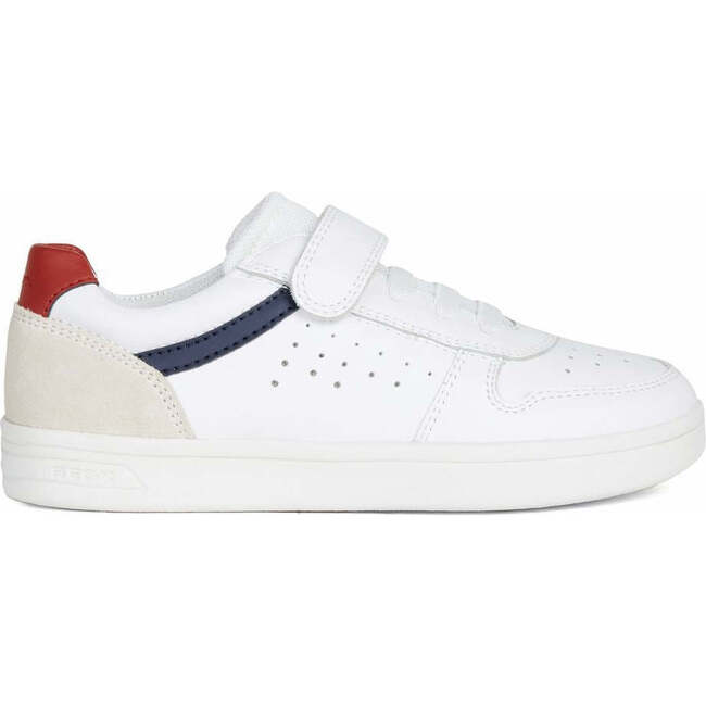 Low Cut Nappa Sneakers, White - Geox Shoes | Maisonette