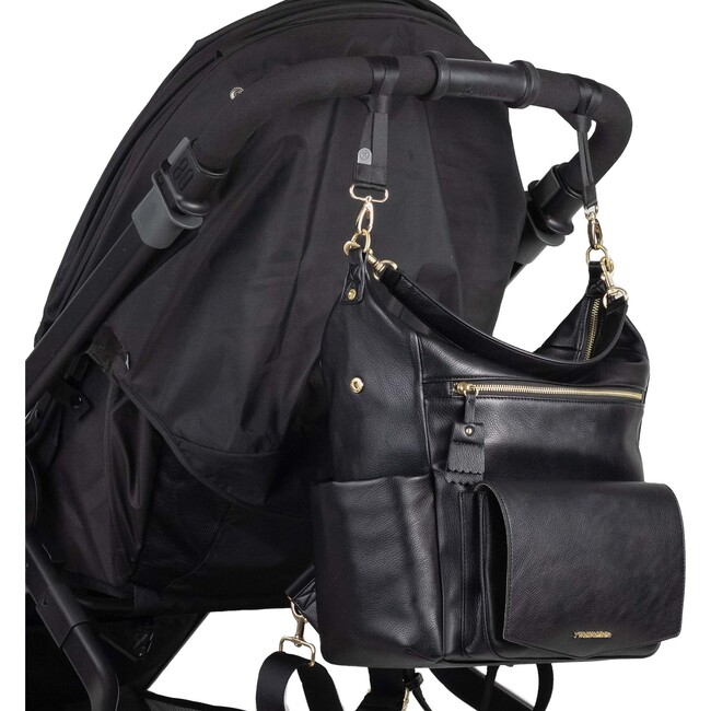 Peek-A-Boo Hobo Backpack, Black - Diaper Bags - 7