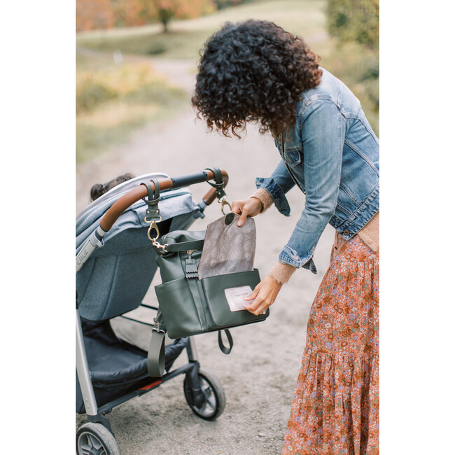 Peek A Boo Hobo Backpack, Olive - Diaper Bags - 8