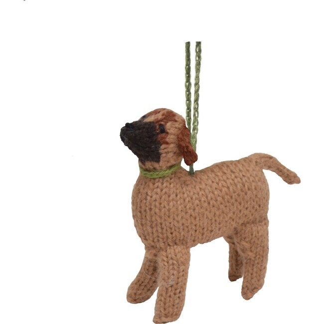 Hand Knit Alpaca Wool Bullmastiff Dog Ornament
