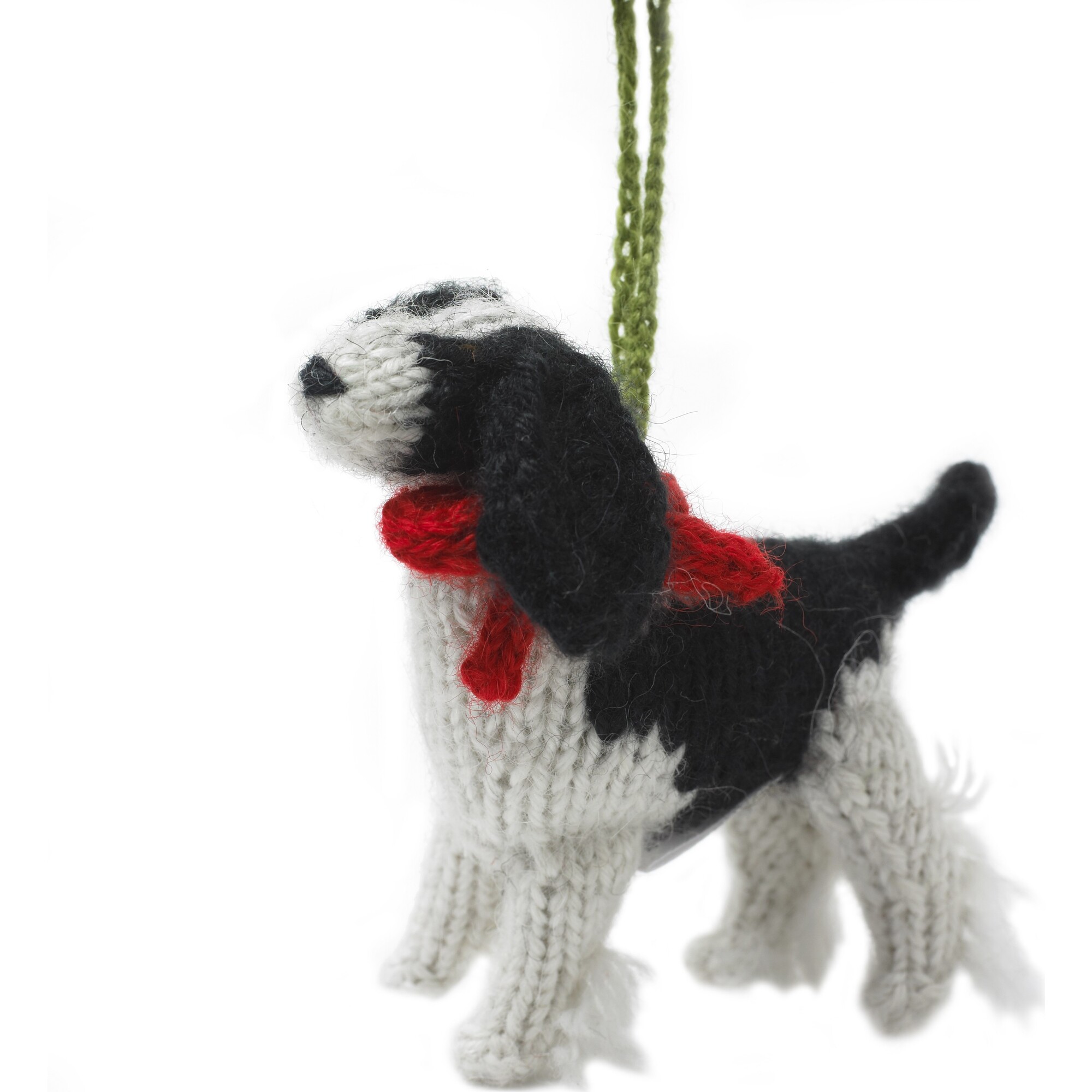 Spaniel Dog Hand Knit Christmas Ornament - Ornaments - 1