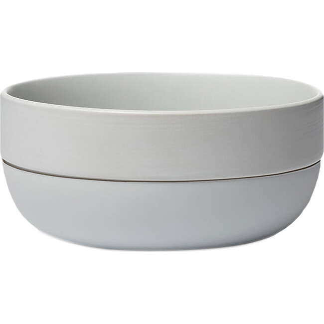Cling Silicone Bottom Bowl, Light Grey - Pet Bowls & Feeders - 1 - zoom