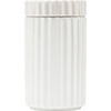 Ripple  Treat Jar, White - Pet Bowls & Feeders - 1 - thumbnail