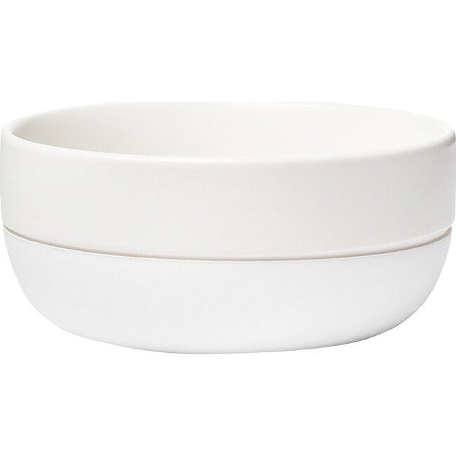 Cling Silicone Bottom Bowl, White