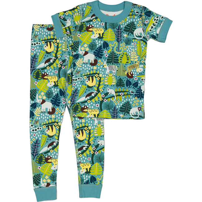 Short Sleeve Pajamas, Rainforest