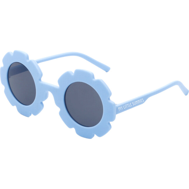 Round Flower Sunglasses, Ocean Blue - Sunglasses - 1