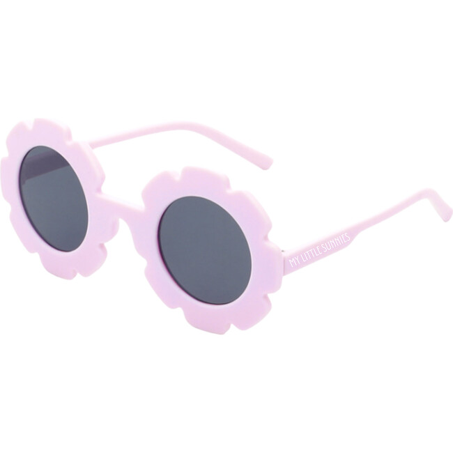 Round Flower Sunglasses, Bright Pink - Sunglasses - 1
