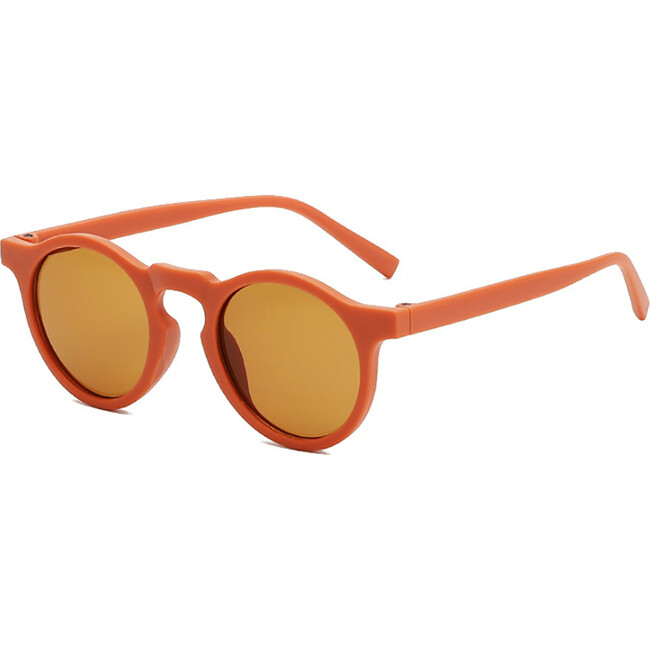 Classic Round Sunglasses, Rust