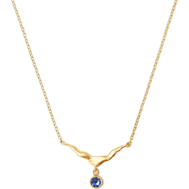September Sapphire Crystal Birthstone Necklace