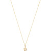 14k Gold Star Necklace with Diamond Inlay - Necklaces - 1 - thumbnail