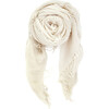Eggshell Cashmere and Silk Scarf - Scarves - 1 - thumbnail