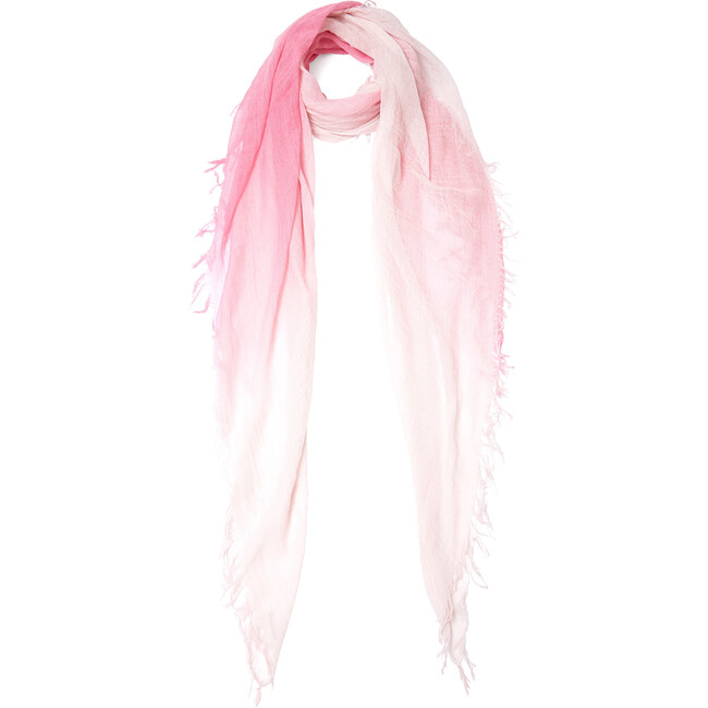 Rosebloom Dip-Dyed Cashmere and Silk Scarf
