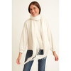 Eggshell Cashmere and Silk Scarf - Scarves - 2 - thumbnail