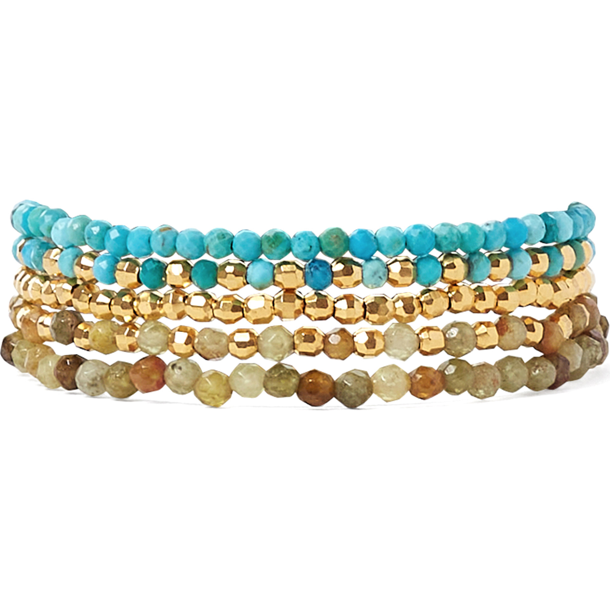 Turquoise Mix Naked Wrap Bracelet - Bracelets - 1
