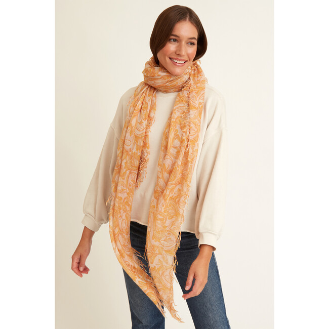 Marigold Free Bird Cashmere and Silk Scarf - Scarves - 2