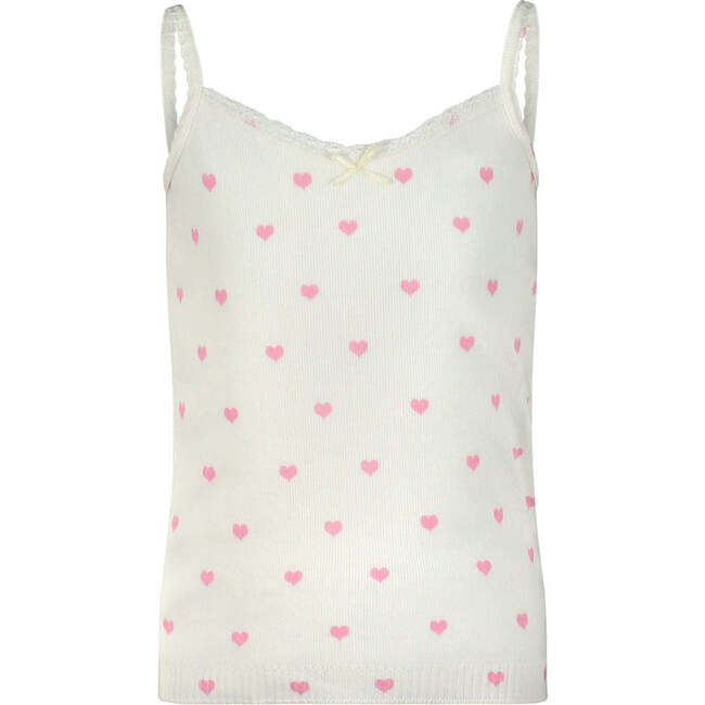 Girls Camisole, Pink Hearts Print