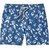 Kids Bayberry Swim Trunk, Navy Floral - Swim Trunks - 1 - thumbnail