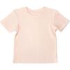 Ribbed Tee, Soft Pink - T-Shirts - 1 - thumbnail