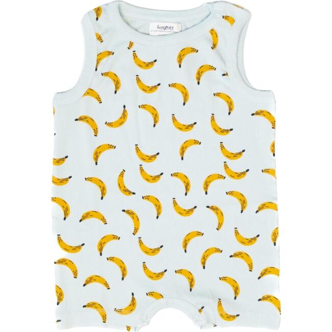 Logan Playsuit, Bananas For You Blue - Rompers - 1