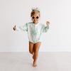 Long Sleeve Bubble, Avocado Tie Dye - Rompers - 2