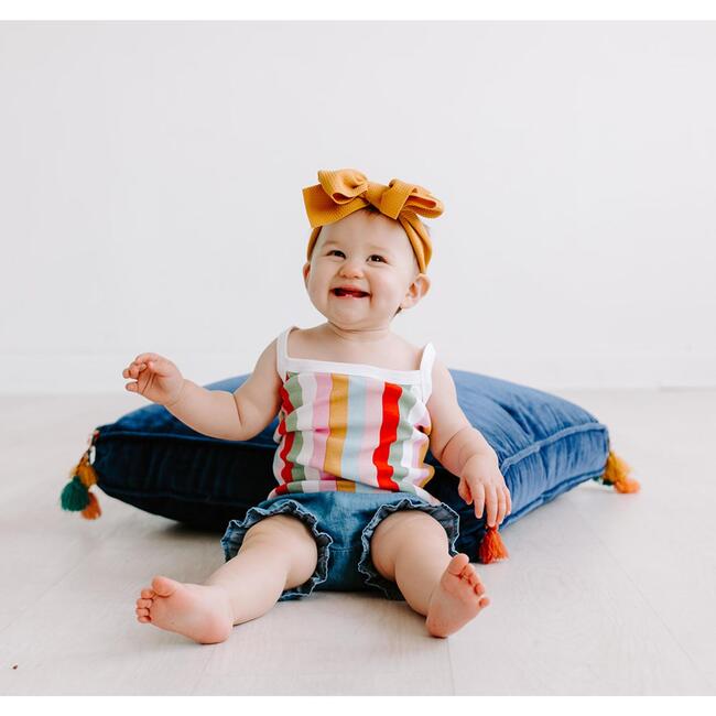 Baby Bloomers Girl Cotton Linen Shorts Harem Newborn Bloomer Headband Set Infant Diaper Covers Cute