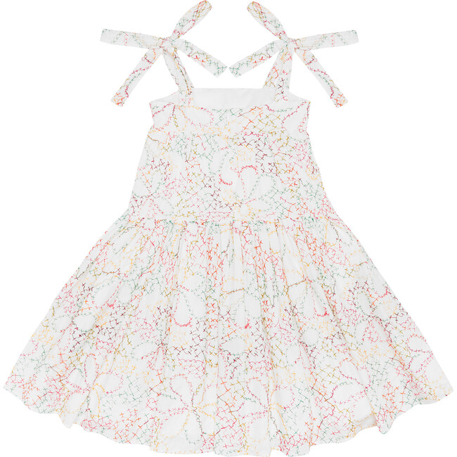 Anabelle Embroidered Dress, Floral - Dresses - 3