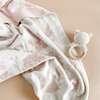 Organic Cotton Blanket, Floral - Blankets - 4