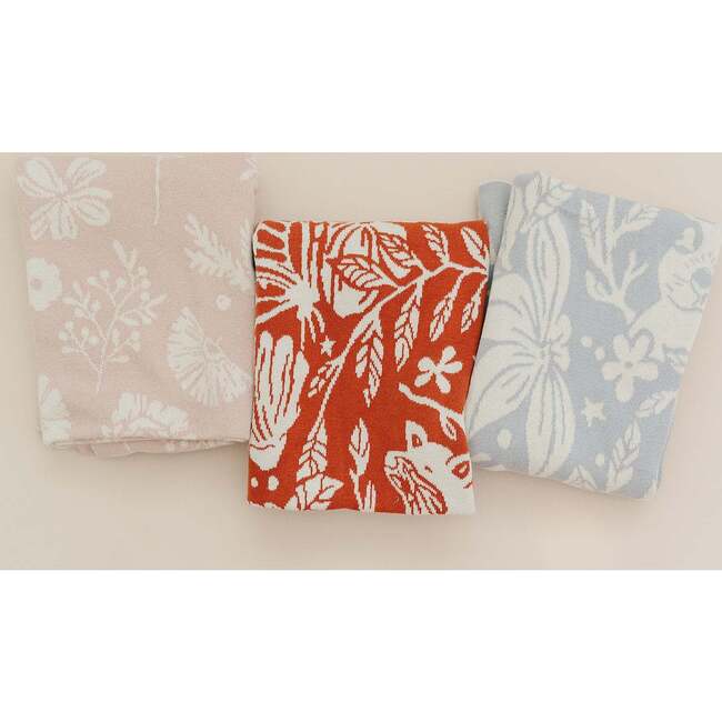 Organic Cotton Blanket, Floral - Blankets - 7