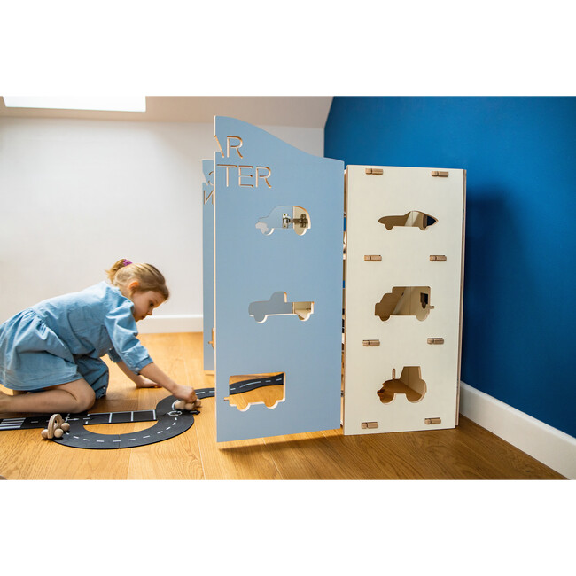 My Mini Car Center, Blue - Cabinets - 4