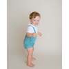 Jackson Overall Bubble, Teal - Rompers - 4