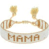 Small White & Gold MAMA Bracelet - Bracelets - 1 - thumbnail