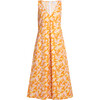Swing Dress, Orange Frangipani - Dresses - 1 - thumbnail