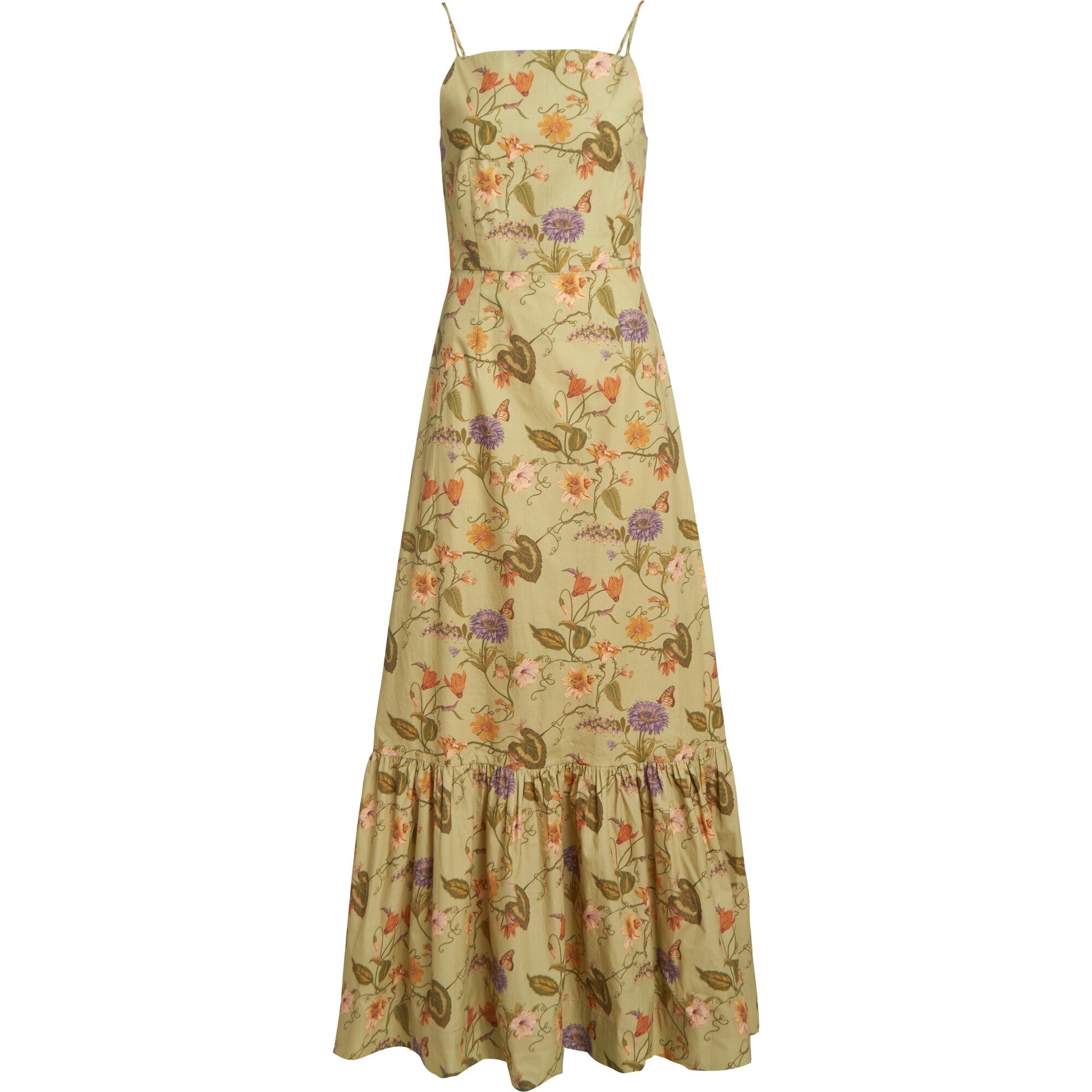 High-Neck Maxi Dress, Green Vine - Coco Shop Dresses | Maisonette