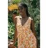 Swing Dress, Orange Frangipani - Dresses - 4