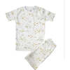 Safari Pima Snug See & Short Pajama Set, Blue - Pajamas - 1 - thumbnail
