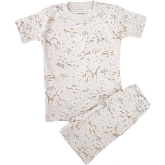 Safari Pima Snug See & Short Pajama Set, Pink