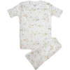 Safari Snug See & Short Pajama Set, White - Pajamas - 1 - thumbnail