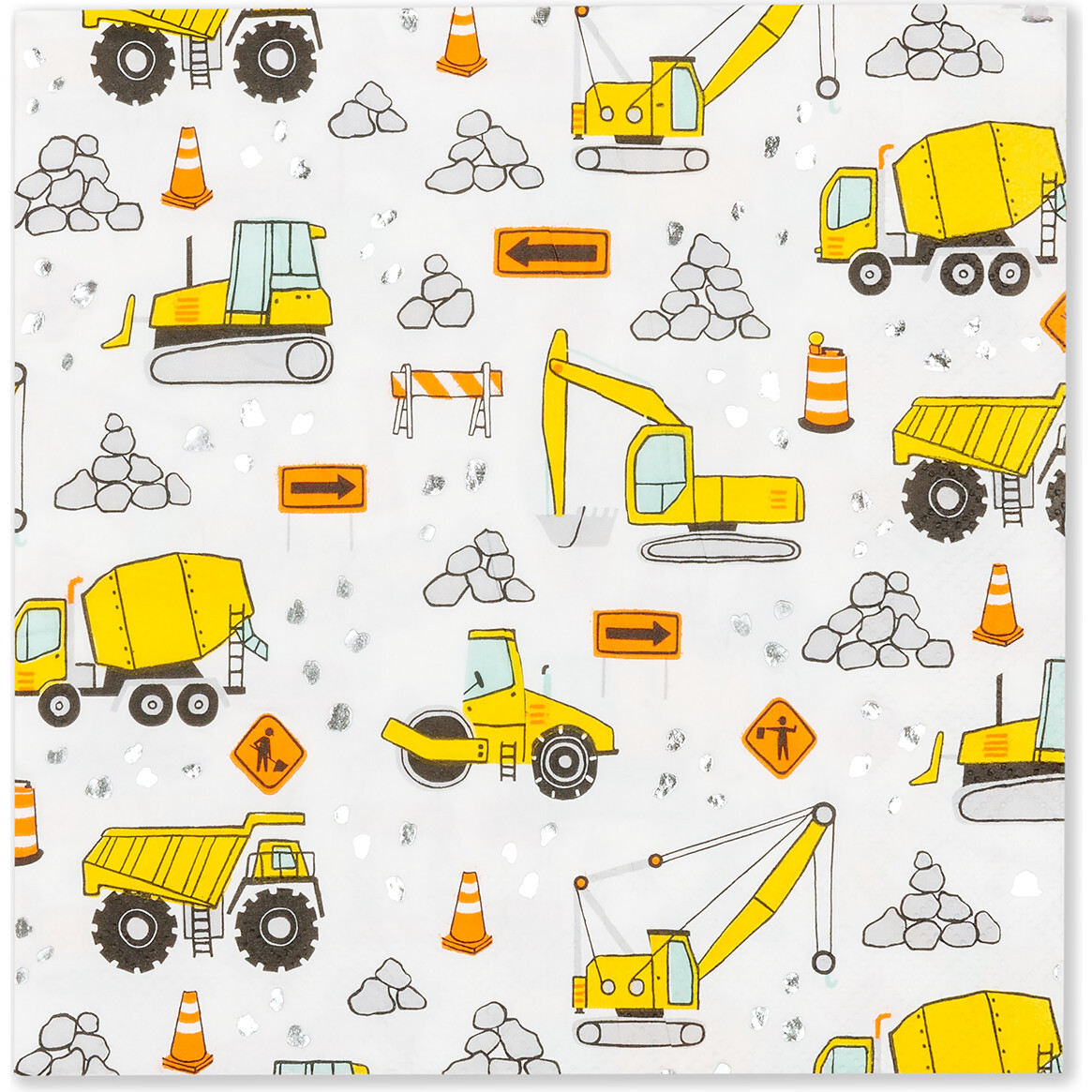 Under Construction Large Napkins - Party - 1