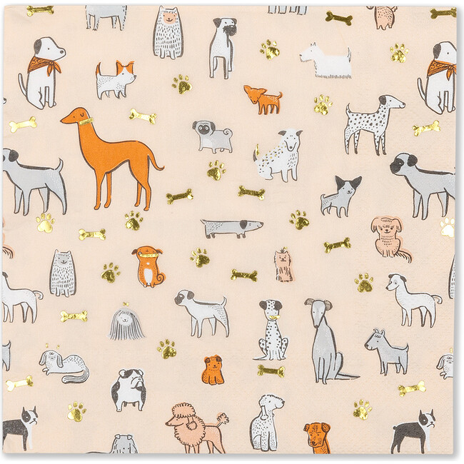 Bow Wow Large Napkins - Favors - 1 - zoom