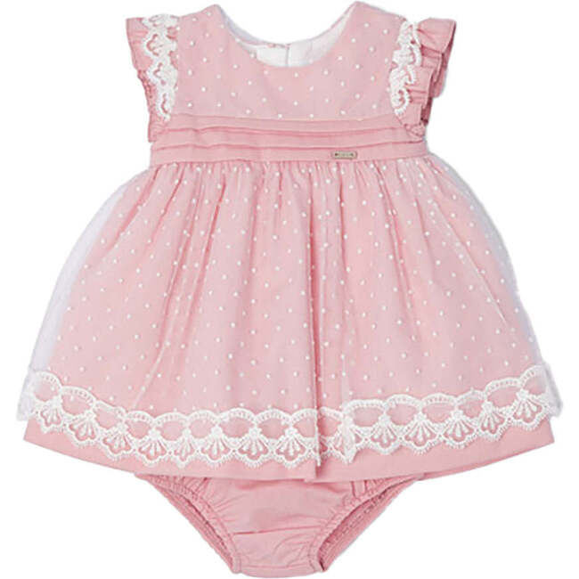Blossom Overlay Dress, Pink - Dresses - 1