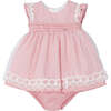 Blossom Overlay Dress, Pink - Dresses - 1 - thumbnail