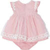 Blossom Overlay Dress, Pink - Dresses - 2