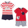 4pc King of Rock Summer Outfit, Red - Mixed Apparel Set - 1 - thumbnail