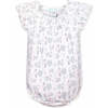 Ruched Bubble, Peacock on White - Onesies - 1 - thumbnail