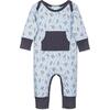 Kangaroo Romper, Otters on Baby Blue - Rompers - 1 - thumbnail