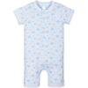 Henley Romper, Sea Turtles on Baby Blue - Rompers - 1 - thumbnail