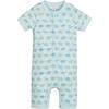 Henley Romper, Turtles on Aqua - Rompers - 1 - thumbnail