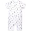 Henley Romper, Safari on White - Rompers - 1 - thumbnail