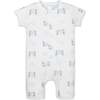 Henley Romper, Crabs on White - Rompers - 1 - thumbnail